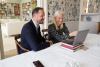 Kronprinsparet videomøte svenske Kronprinsesseparet